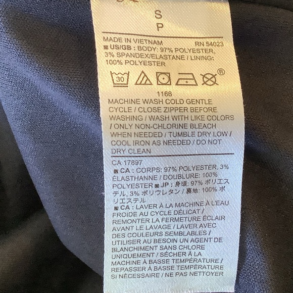 Banana Republic Blue and Black Plaid Dress Size Small 3/4 Bell Sleeves - Picture 12 of 12